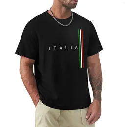 Men's Polos Flag Italy T-Shirt Quick Drying Funny T Shirt Shirts Graphic Tees Mens White