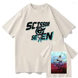 Men's T Shirts Scissor Seven T-Shirt Vintage Oversized Cotton Y2K Women Harajuku Summer Fashion Casual Short Sleeve Streetwear Clothes