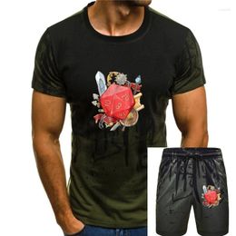 Men's Tracksuits D20 Tabletop RPG Dice Dungeon Fantasy Game T-shirt Summer Style Hip Hop Men Tops