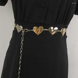 Belts Summer Dress Waist Boho Skirt Belt Love Heart Shaped Chain Versatile Sweater Seal For