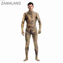 Theme Costume Fashion Men Jumpsuits Sequin Pattern Cosplay Come Adult Zentai Fitness Bodysuits Long Sleeve Zipper Party Outfit Halloween T231013