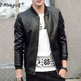 Men's Jackets DIMUSI Men's leather Jacket PU Biker Coats Fashion Spring Autumn Jackets Mens Faux Leather Slim Fit Motorcycle Coats Clothing 231012