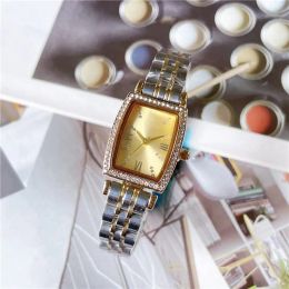 2023 high quality Women Luxury Watches Three stitches series Womens quartz Watch European Top brand Steel Strap diamond clock Fashion girl accessories 21mm size