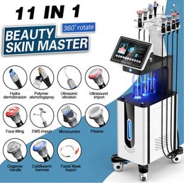 Clinic use 11 IN 1 Hydra Dermabrasion Microdermabrasion Machine EMS RF Skin Rejuvenation Freckle Removal Oxygen Jet Peel Facial Beauty Equipment