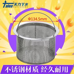 Drains Talea Stainless Steel304 Kitchen Sink Strainer Waste Plug Drain Stopper Filter Basket Net inner basket in sink 231013