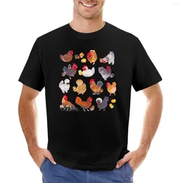 Men's Polos Chicken And Chick T-Shirt Korean Fashion Plain Summer Top Oversized T Shirts For Men Graphic