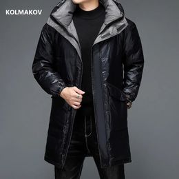 Men's Down Parkas arrival men coat winter jacket Windproof 90 white duck down jackets mens thicken fashion warm parkas M5XL 231012