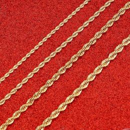 Gold Filled Necklace Chain For Men Women Rope High Quality Jewelry Chains332m