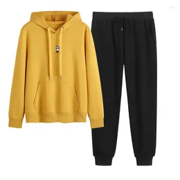 Women's Hoodies Hooded Sweater Pants Two-Piece Set Spring And Autumn Fleece Thickened Leisure Sports Suit