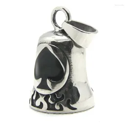 Pendant Necklaces Design Poker Spade Bell 316L Titanium Steel Fashion Jewelry Heart