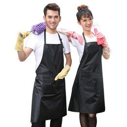 Aprons Waterproof Rubber Vinyl Apron Lab Work Butcher Dog Grooming Cleaning Fish Industrial Chemical Resistant Plastic work smock 231013