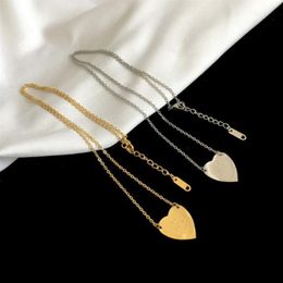 Fashion Stainless steel love Silver Gold Heart Necklace Earrings for lady women mens Party wedding lovers gift engagement couple j2302