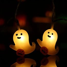 1 Pack Halloween String Lights Pumpkin Ghost Mini Ghost Lights, Halloween Ghost String Lights, Pumpkin Decor, Outdoor Halloween Decorations, Plastic LED Lights