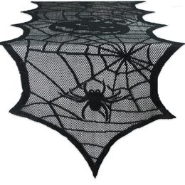 Table Cloth Halloween Runner European And American Tablecloth Black Lace Family Decoration