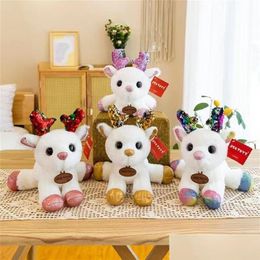 Plush Dolls Plush Toy Colorf Deer Doll Christmas Party Wedding Tossing Small Dolls Event Gift Children Gifts Stuffed Animals Toys Gift Dhrnp