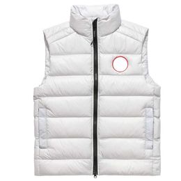 6 Colours Designer Clothing Canada Gilet Top Quality Goose Crofton White Duck Down Jacket Winter Mens Body Warmer Womens Gilets Ladys Vest Highend Warmers XS-XXL UZEO