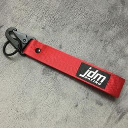 Keychains Red JDM Racing Keyring Tags Keytags Keychain Auto Car Drift Key Phone Holder Quick Release Enthusiast12004