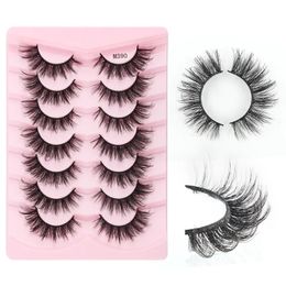 False Eyelashes 57 Natural Long Wispy Fluffy 3D Mink Lashes Extension Makeup Tool Soft Reusable Faux Cils Maquillage Fake Lashe 231012