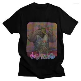 Men's T Shirts Male Dorohedoro Hungry Lizard Man Short Sleeves Cotton Tshirt Cool T-shirt Printed Caiman Anime Manga Kaiman Tee Tops