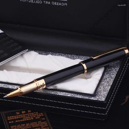 Picasso Pimio 918 Dreamy Polka Shining Black Roller Ball Pen Gold Trim Refillable Ink Luxurious Writing Gift Set