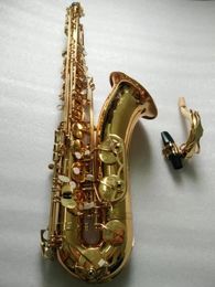 professional New Mark VI Brand saxophone Musical Instruments Bb playing Electrophoresis Gold Tenor sax With Mouthpiece
