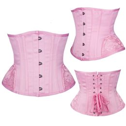 Waist Tummy Shaper Sexy Underbust Corset for Women's Underwear Slimming Body Top Steampunk Lace up Belt 231013