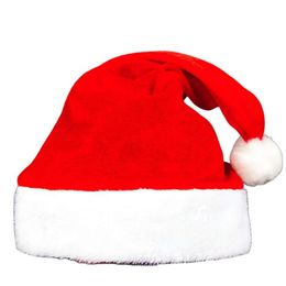 Christmas Hat Hong Kong Love Decorations Christmas Red Gold Fluffy Edge Christmas Hat Adult Children's Christmas Hat