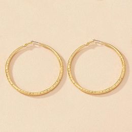 Hoop Earrings Circle For Women Exaggerate Thin Gold Silver Color Plated Simplicity Jewelry Accessories Party Gifts Trendy RG0010