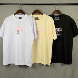 Men's T-Shirts Top Quality Kith Treats Box Fahion T Shirt Men 1 1 KITH Tokyo Limited Cherry Tree Women T Shirt Oversize Tops 212s