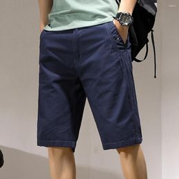 Men's Shorts Casual Summer Loose Cotton Capris Men Solid ColorShorts Fashion Clothing Classic Fit
