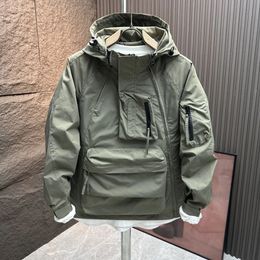 Men's Jackets Men Windbreaker Military Field Outerwear Mens Tactical Waterproof Pilot Coat Hoodie Hunting Army Clothes A14 231012