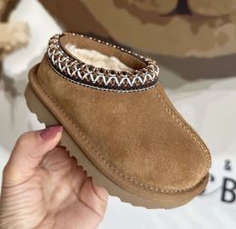 australia Kids Toddler Tasman II Slippers Tazz Baby Shoes Chestnut Fur Slides Sheepskin Shearling Classic Ultra Mini Boot Winter Mules Slip-on Suede Booties101