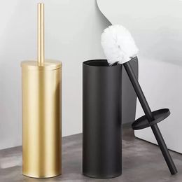 Toilet Brushes Holders Aluminum Toilet Brush And Holder Set Bathroom Cleaning Brush Household For Bathroom Floor Cleaning Accessories Gold 231013