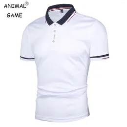 Men's Polos Mens Breathable Polo Shirt Solid Colour Casual T-shirts Men Plus Size Short Sleeve Anti-wrinkle Tops 5XL
