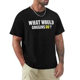 Men's Polos What Would Goggins Do Motivational Vintage Gift T-Shirt Blank T Shirts Tees Slim Fit For Men