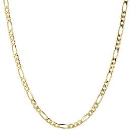 14K Yellow Gold Solid 2mm Thin Women's Figaro Chain Link Necklace 18 278q