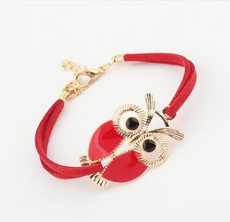Charm Bracelets Charms Individuality Retro Versatile Owl Bracelet For Women Girl Sweet Cute Jewellery