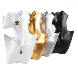 Jewelry Pouches 2023 High-end Creative Necklace Display Counter Showcase Resin Pendant Stand Bust Earrings Figurine