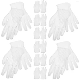 Disposable Gloves 10 Pairs Banquet Glove Hand Protection Stage Hands Overnight Dust-free Cloth Thickened Jewelry Opera