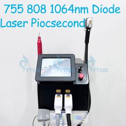 808nm Titanium Diode Laser Epilator Depilation Laser Hair Removal Device Nd Yag Q Switch Laser Tattoo Pigmentation Freckle Treatment