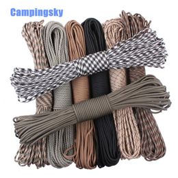 Climbing Ropes CAMPINGSKY Paracord 550 Parachute Rope 7 Core Strand 100FT Cord For Camping 231012