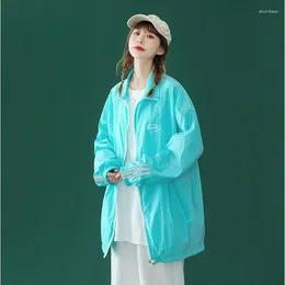 Women's Jackets Summer Large Size Women Sun Protection Jacket Nice Vintage High Streetwear Baseball Coat Quality Loose