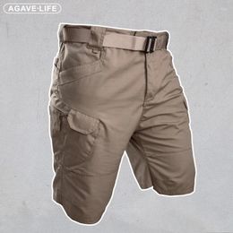 Men's Shorts Multi-pocket Waterproof Quick Dry Tactical Military Men Cargo Mens Outdoor Wear-Resistant Hunting Army Short Pants