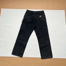 Pantaloni Carhart Pantaloni Carharttlys Pantaloni Designer Luxury Moda Uomo Originale lavato Vecchio abbigliamento da lavoro Doppio ginocchio Tela Logging 583