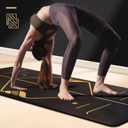 Yoga Mats Natural rubber yoga mat female mens beginner fitness home professional nonslip local 231012