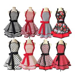 Aprons Cotton Lovely Women Apron Cute Large Swing Princess Apron kitchen Cooking Oilproof Aprons for Girls 231013