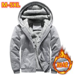 Men's Hoodies Sweatshirts New Autumn Winter Men 2023 Warm Jacket Thick Hooded Sweatshirt Male Fur Liner Sportswear Tracksuits Mens Coat 231013