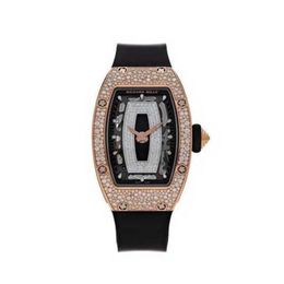 Richarmill Tourbillon Watch Automatic Mechanical Wristwatches Wrist Swiss Watches Series Ladies' Rose Gold Onyx Snow Diamond Set Rm07-01 WN-W7VV