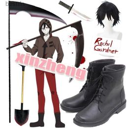 Theme Costume Anime Angels of Death Isaac Foster Cosplay Shoes Short knife Sickle Accessories Props Wigs Halloween Comes Carnival Isaac cosL231013