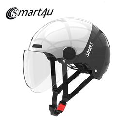 Riding Helmets Smart4U Bike Motorcycle Helmet Bluetooth Waterproof Electric Car Bicycle Cycling Equipment Sport Casco Moto Bicicleta 231012